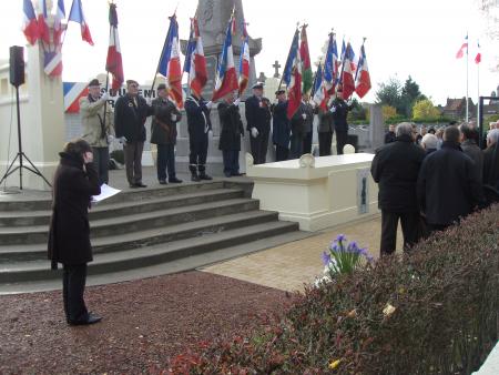 Cérémonie de commémoration de l'armistice du 11 novembre 1918